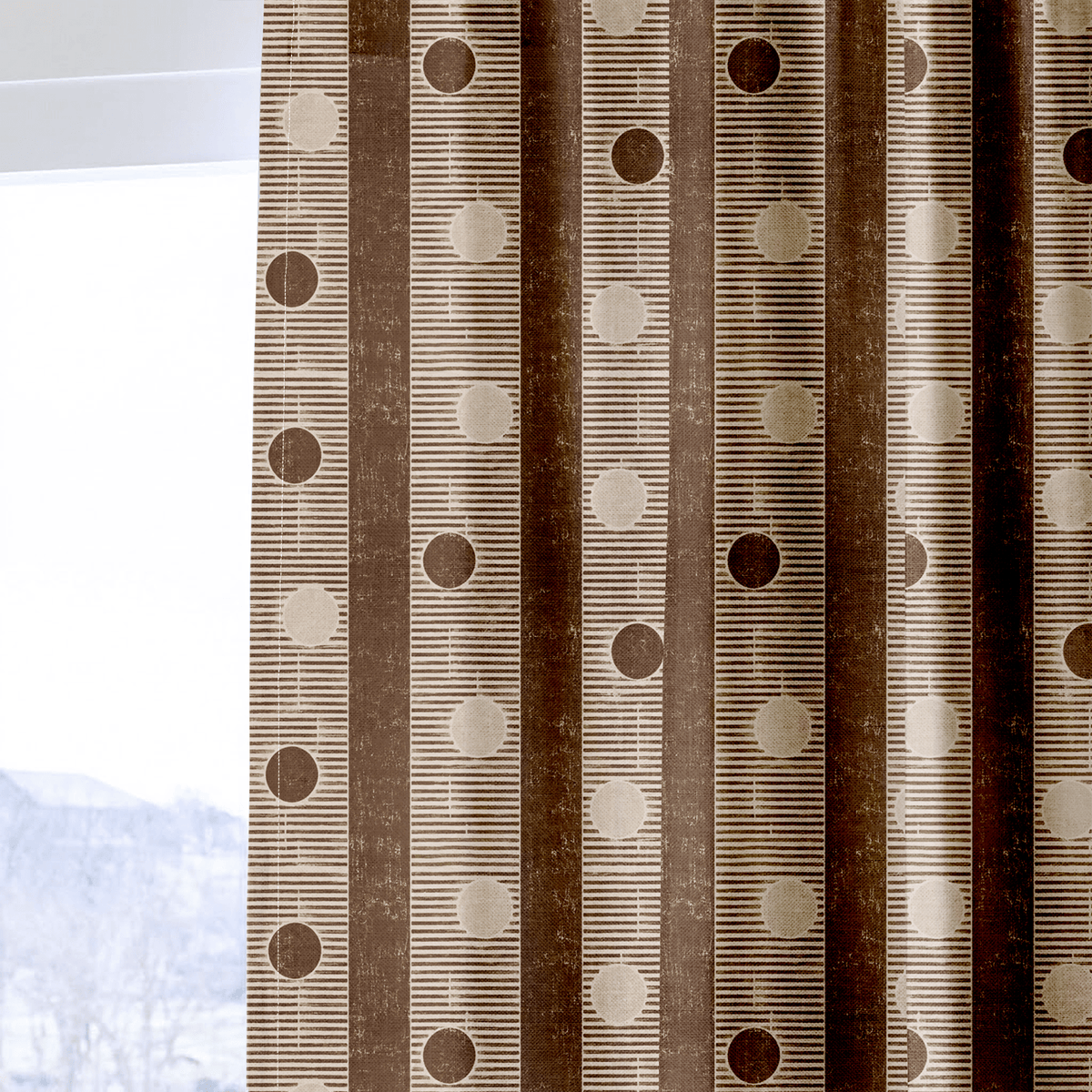 Umber Solstice - Curtain Panel - The Drapery