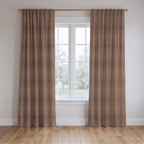 Umber Ticking Stripe - Curtain Panel - The Drapery