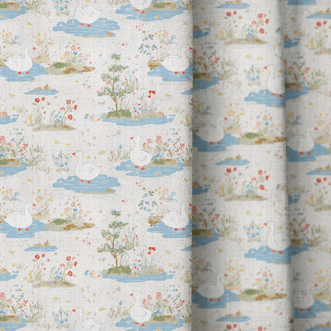 Unbothered Duck - Curtain Panel - The Drapery