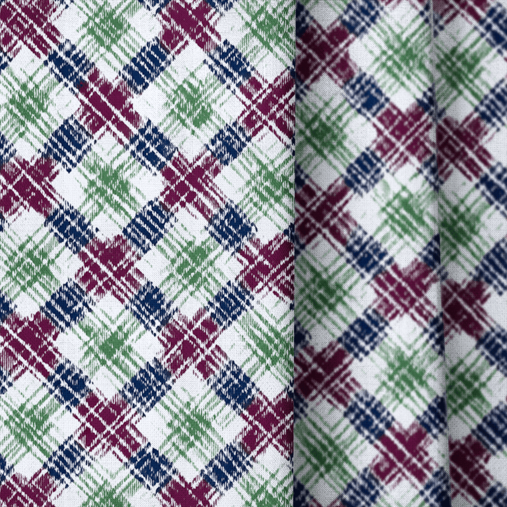 Valeska Plaid - Curtain Panel - The Drapery