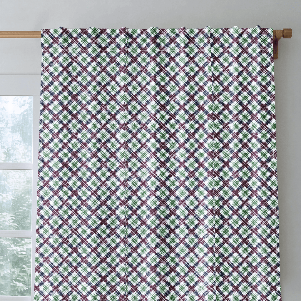 Valeska Plaid - Curtain Panel - The Drapery