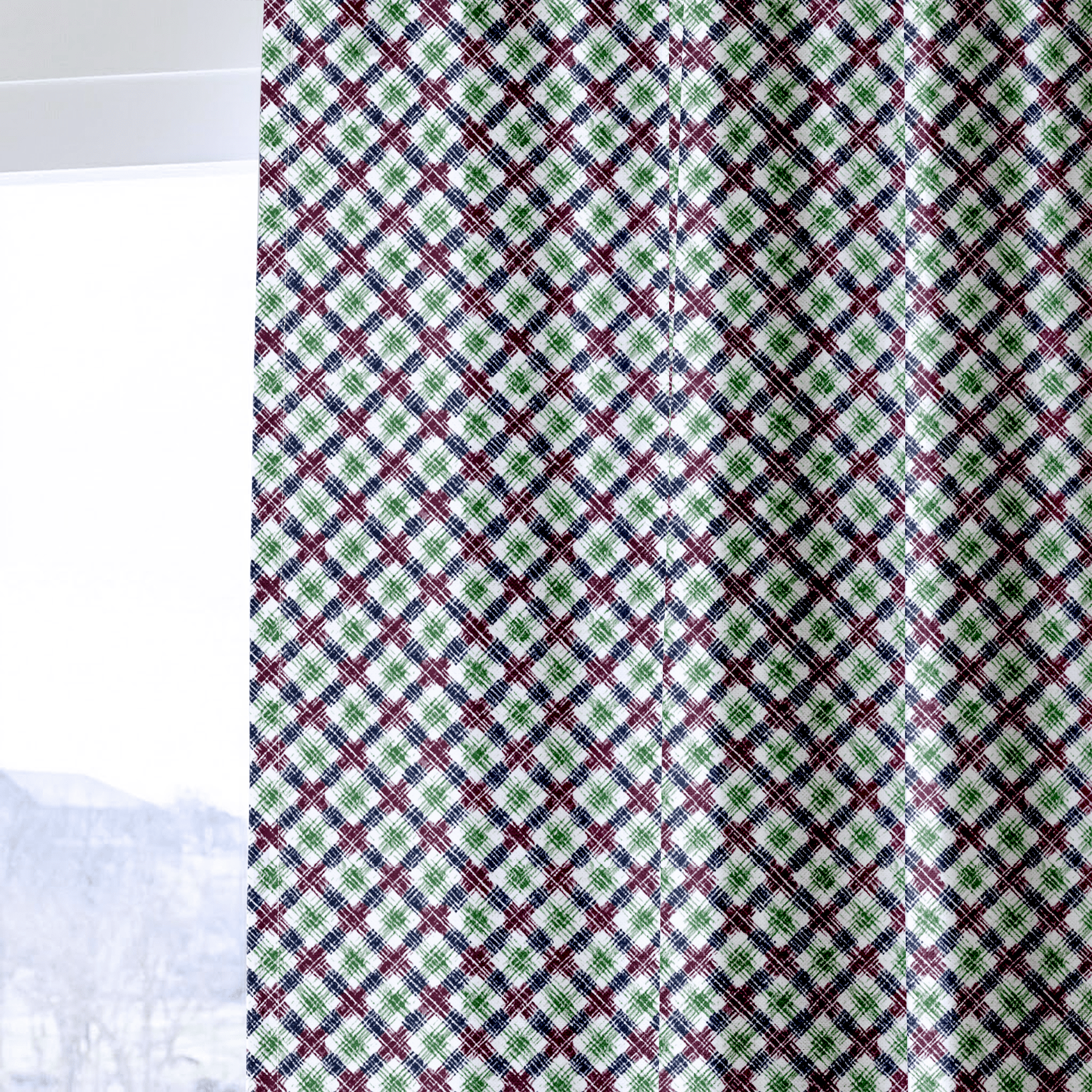 Valeska Plaid - Curtain Panel - The Drapery