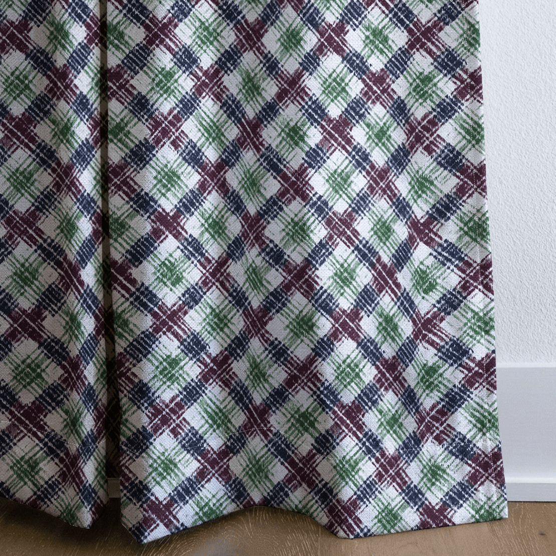 Valeska Plaid - Curtain Panel - The Drapery