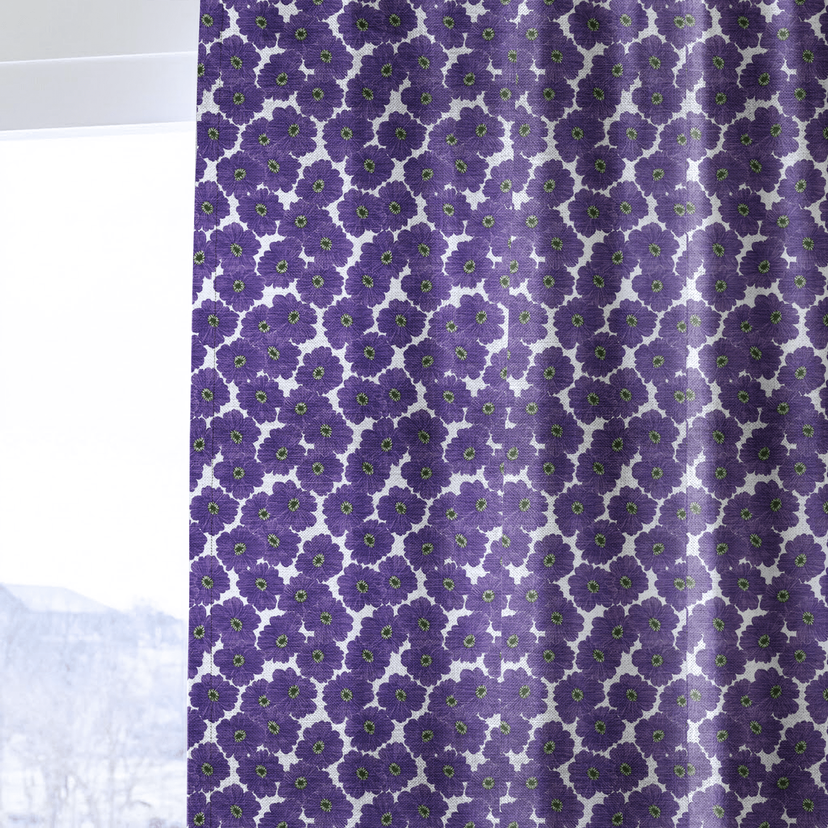 Valmont Blooms - Curtain Panel - The Drapery