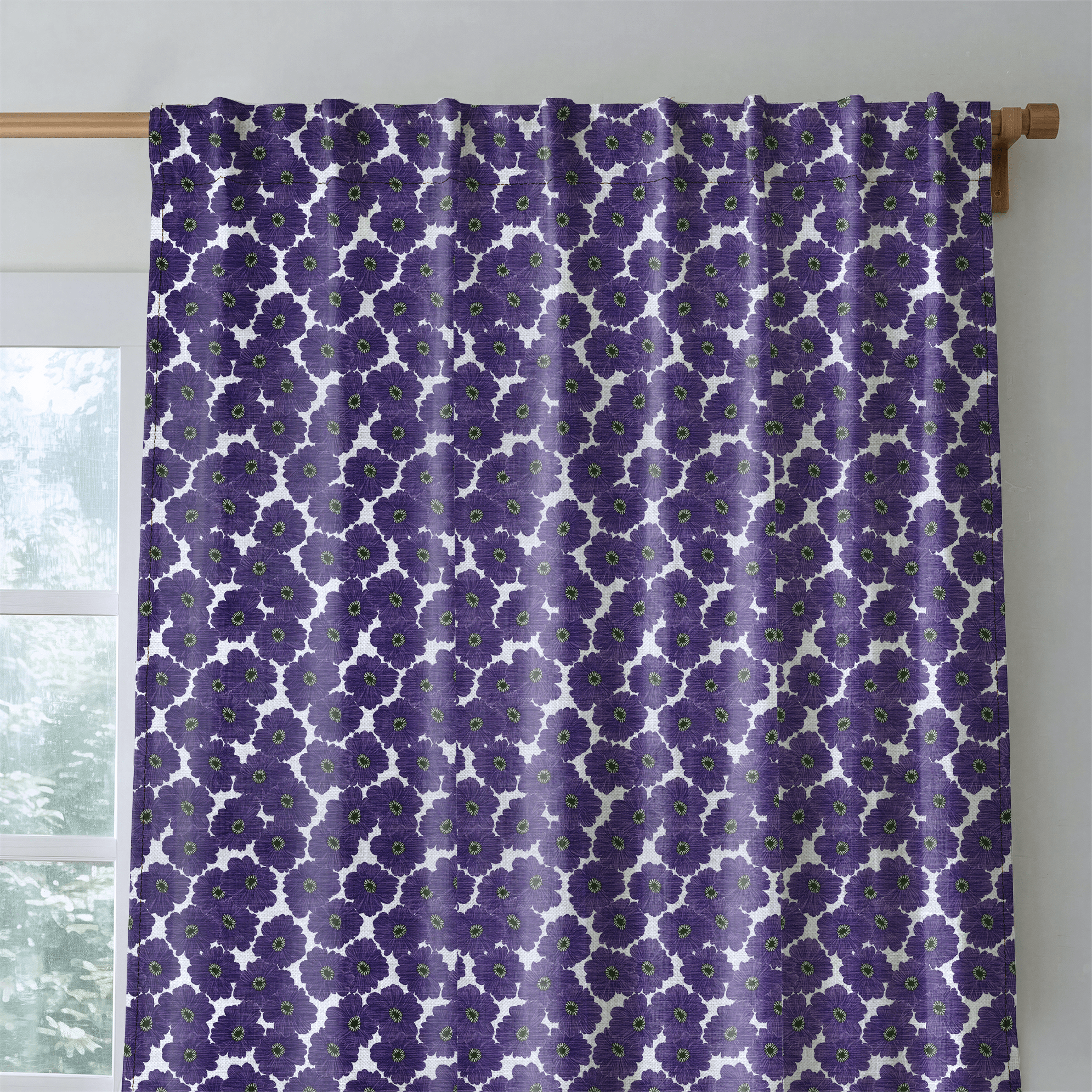 Valmont Blooms - Curtain Panel - The Drapery