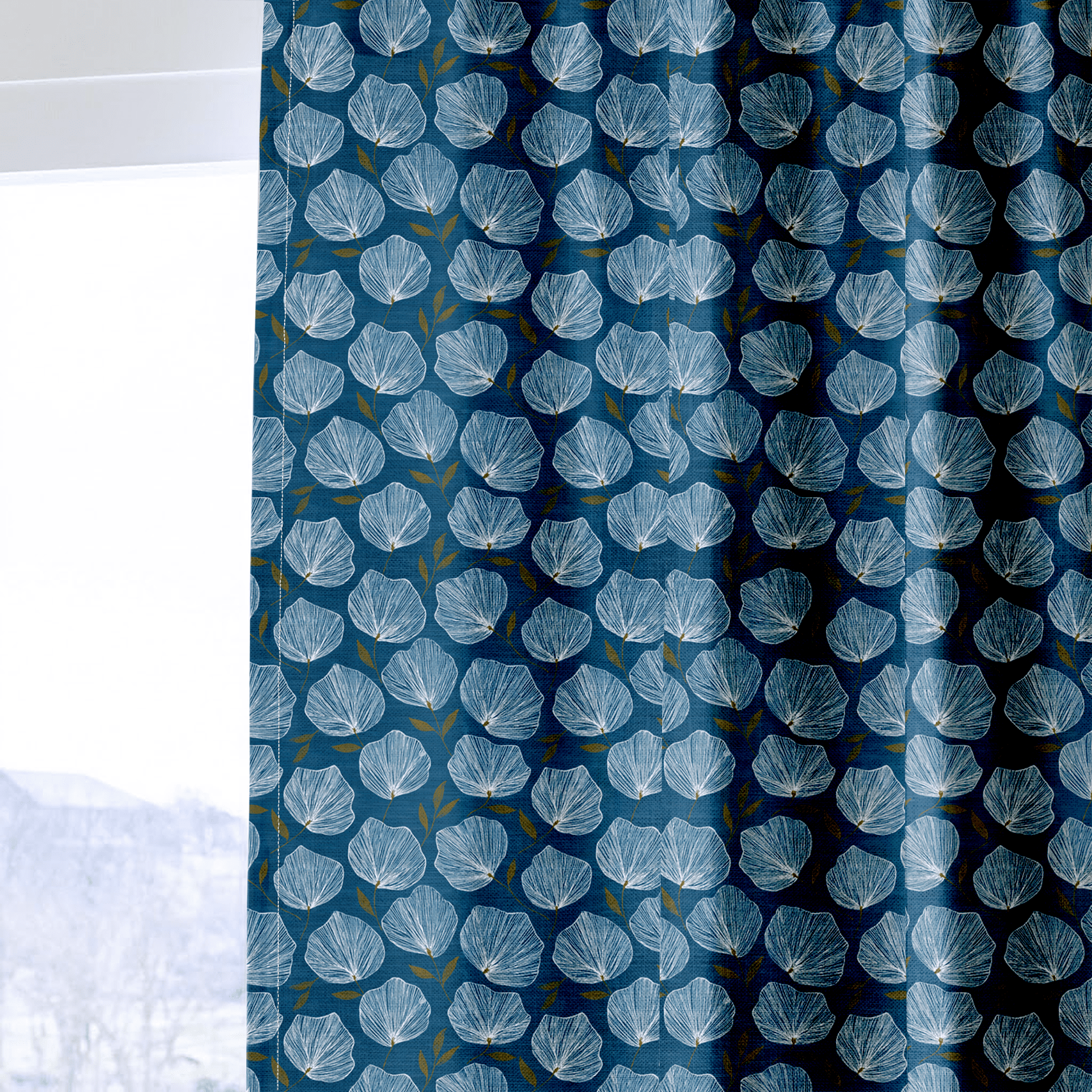 Valor Blooms - Curtain Panel - The Drapery