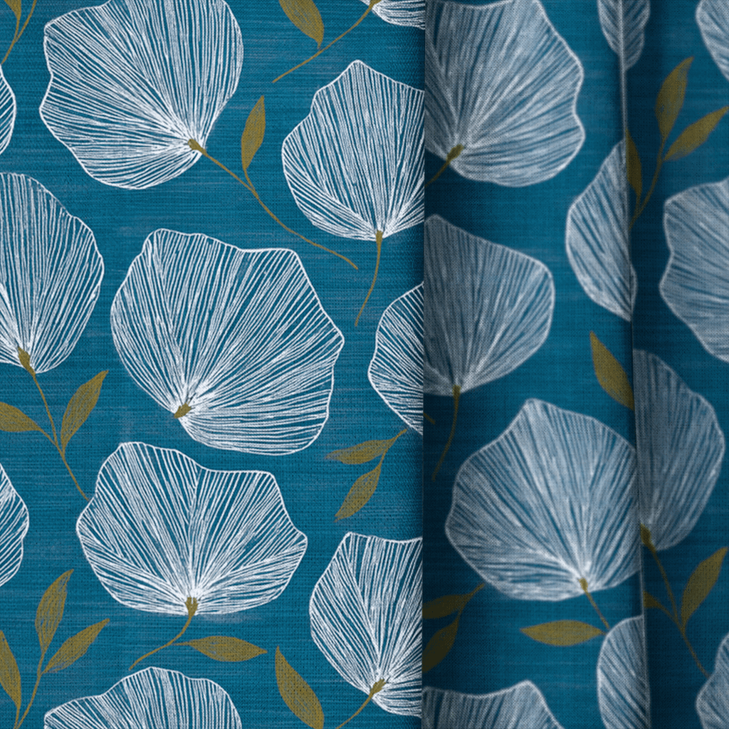 Valor Blooms - Curtain Panel - The Drapery