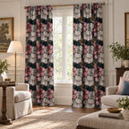 Velvet Blooms Pattern - Curtain Panel - The Drapery