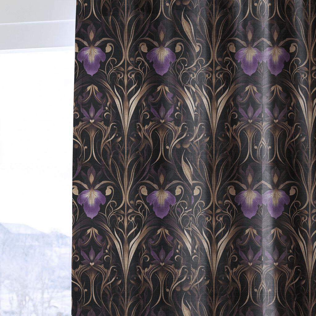 Velvet Iris - Curtain Panel - The Drapery