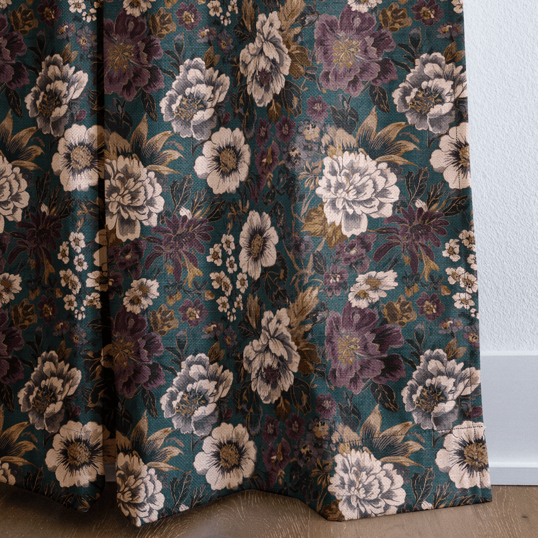 Velvet Meadow - Curtain Panel - The Drapery