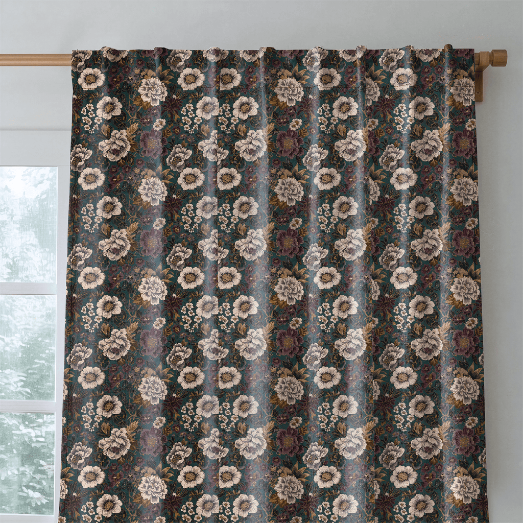 Velvet Meadow - Curtain Panel - The Drapery