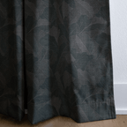 Verdant Ginkgo Charcoal - Curtain Panel - The Drapery