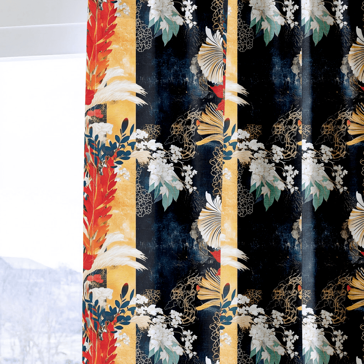 Vermilion - Curtain Panel - The Drapery