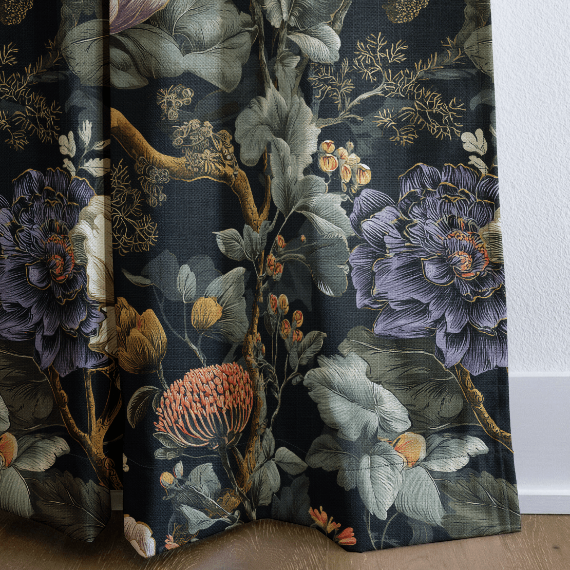 Veronica Blooms - Curtain Panel - The Drapery
