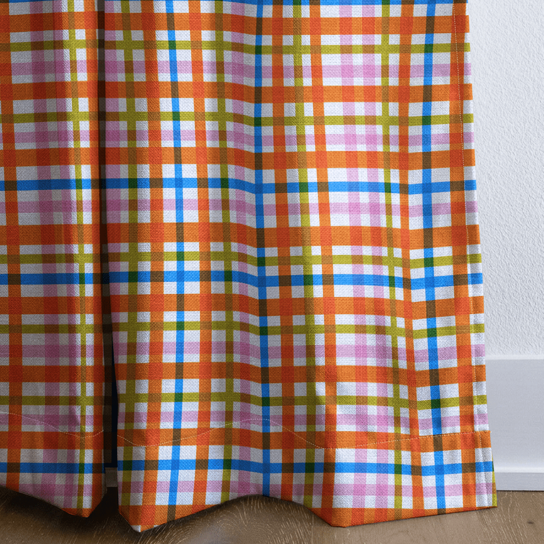 Vibrant Gingham - Curtain Panel - The Drapery
