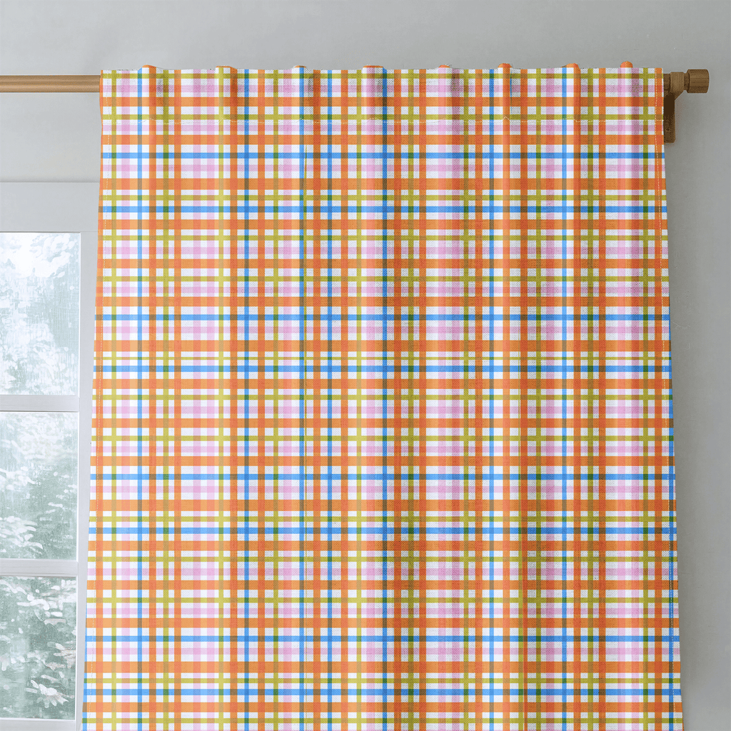 Vibrant Gingham - Curtain Panel - The Drapery