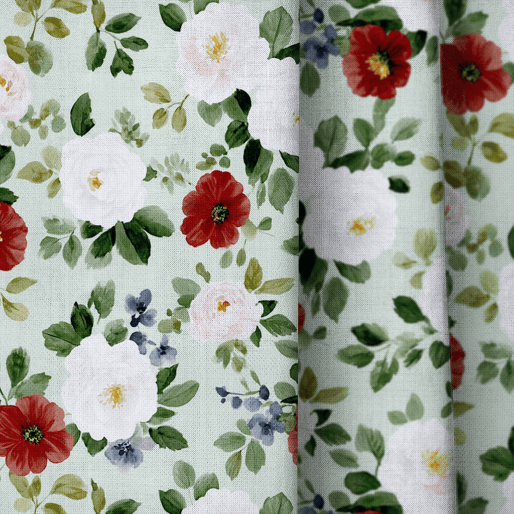 Vienna Blossoms - Curtain Panel - The Drapery