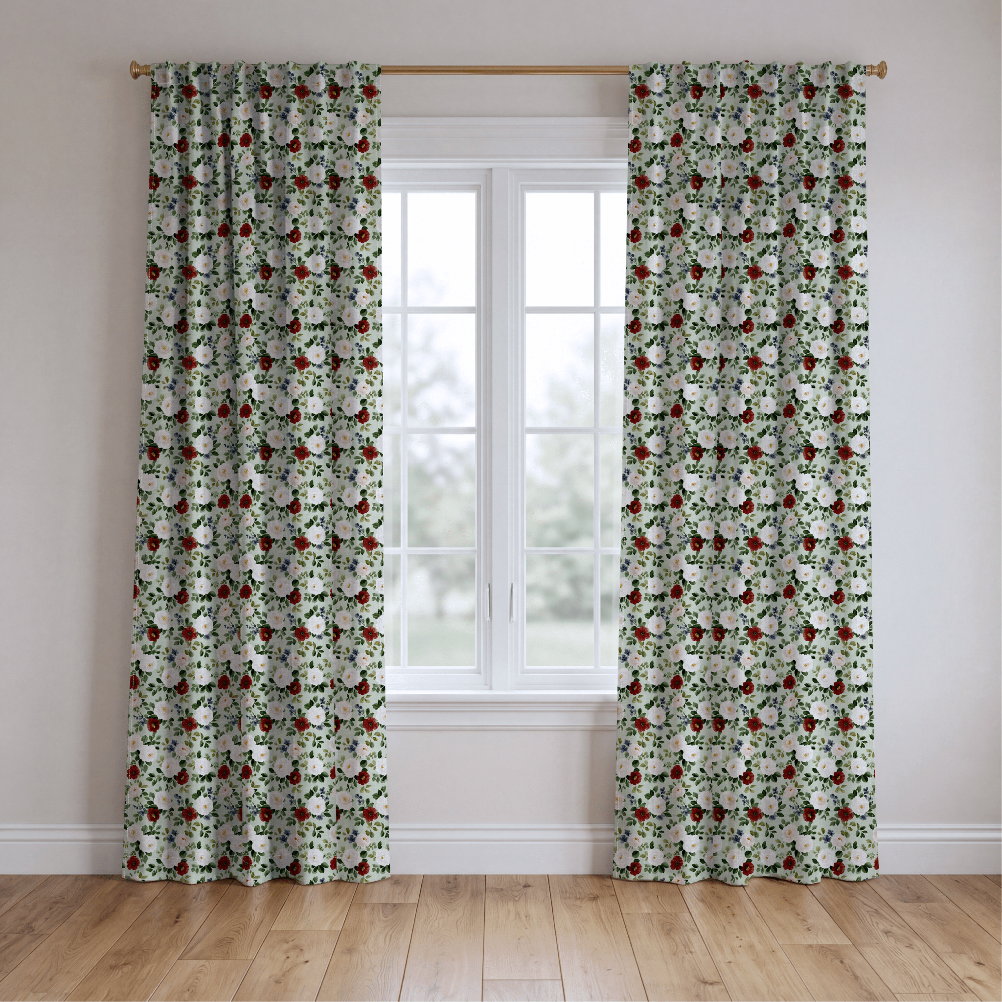 Vienna Blossoms - Curtain Panel - The Drapery