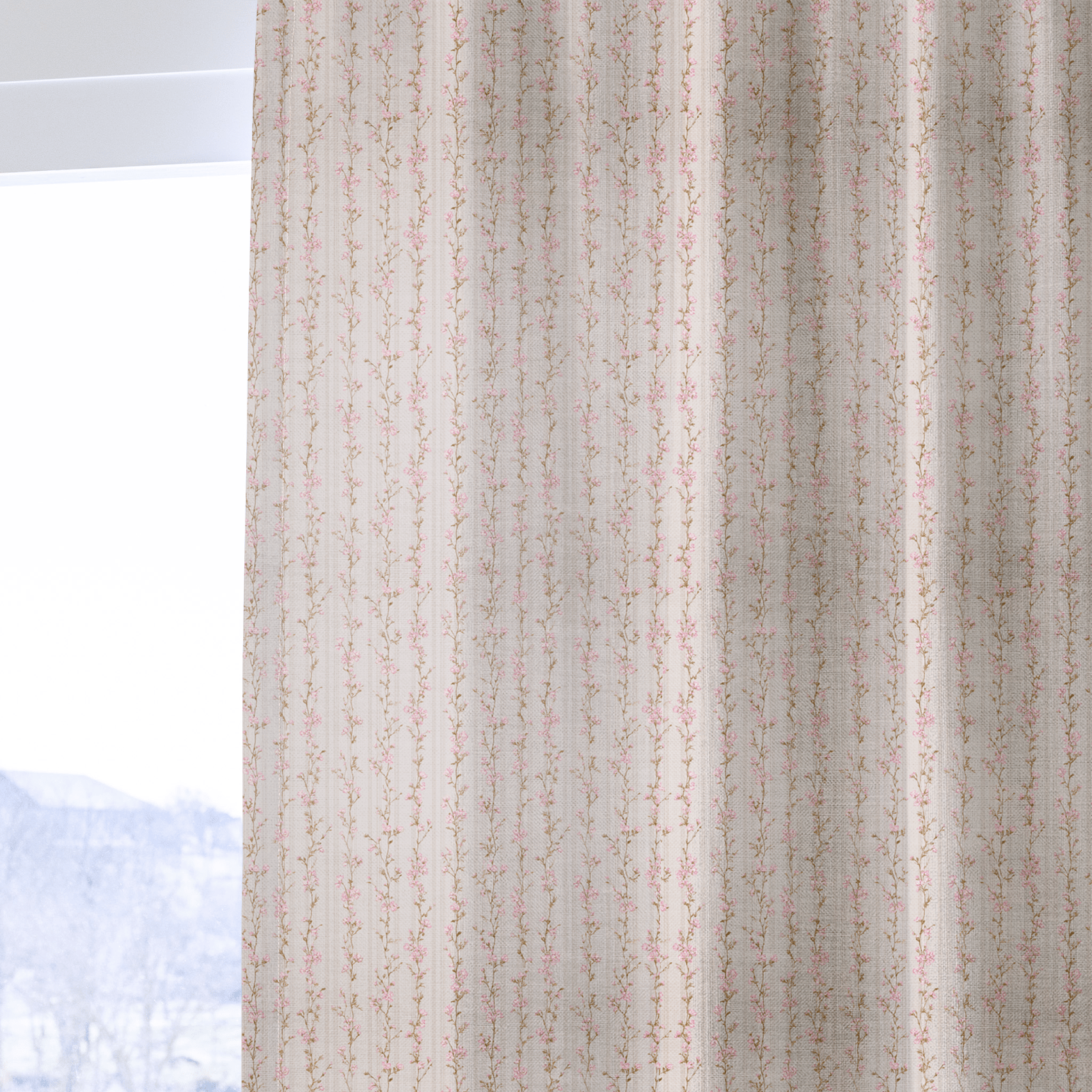 Vintage Bloom - Curtain Panel - The Drapery