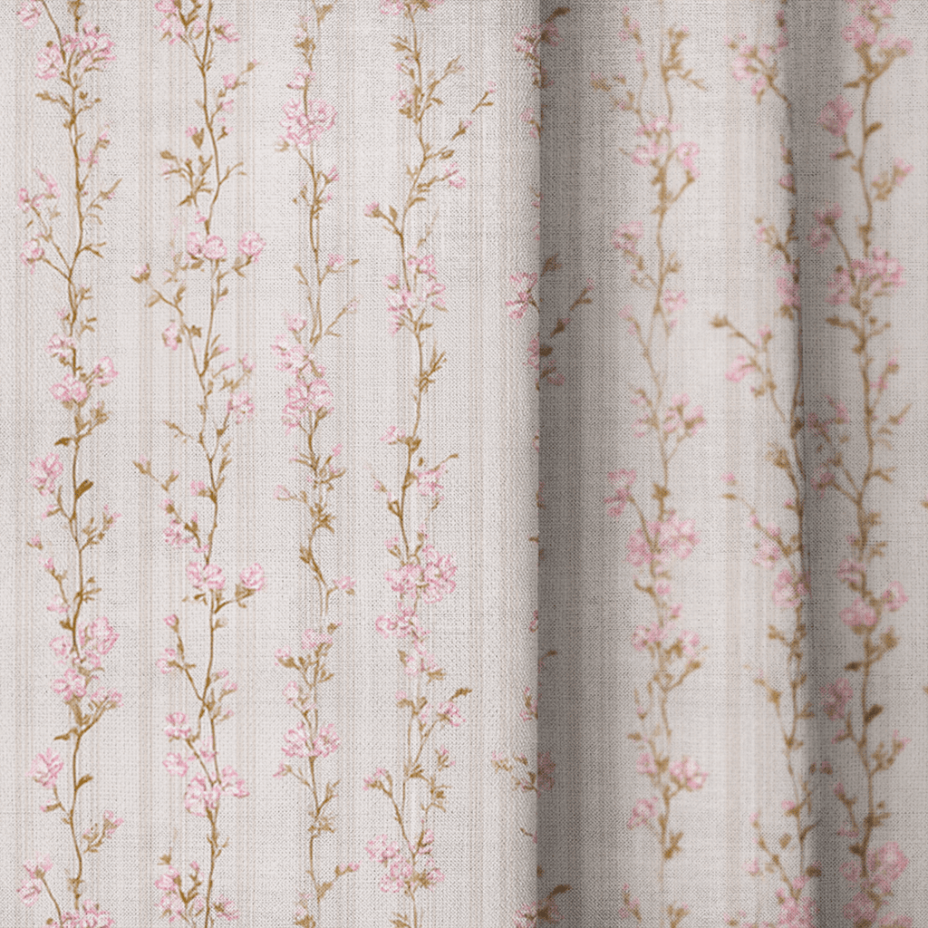 Vintage Bloom - Curtain Panel - The Drapery