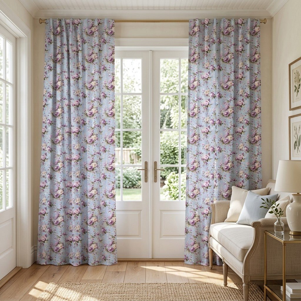 Vintage Florals - Curtain Panel - The Drapery