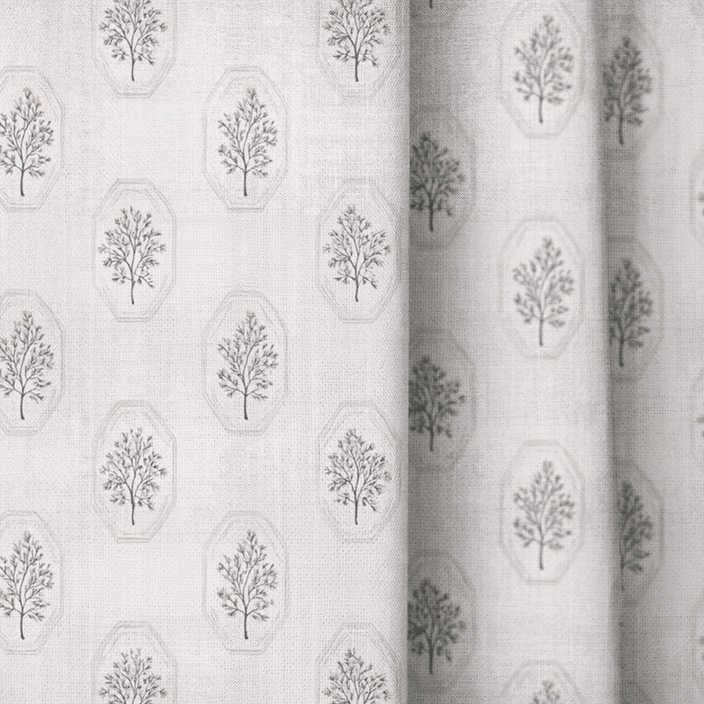 Vintage Frames - Curtain Panel - The Drapery