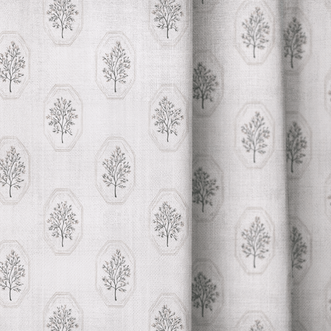 Vintage Frames - Curtain Panel - The Drapery
