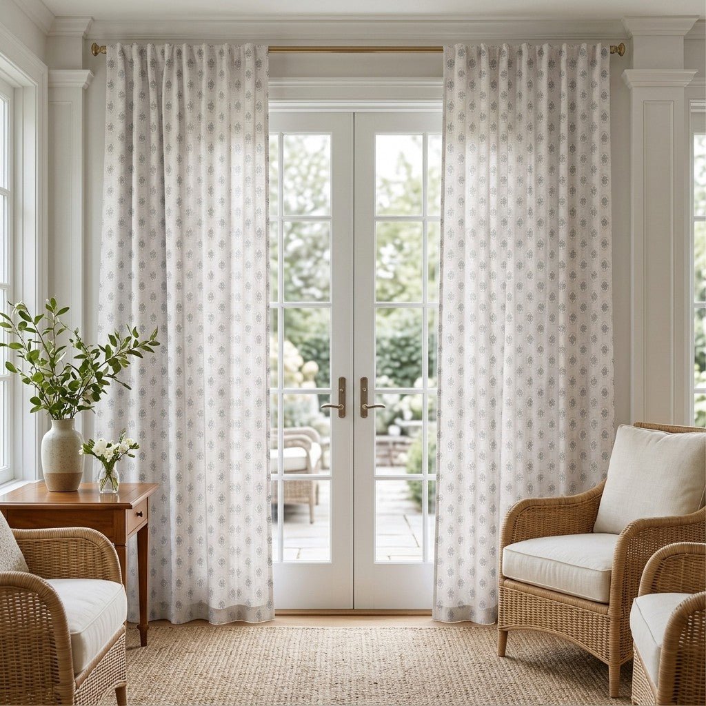 Vintage Frames - Curtain Panel - The Drapery