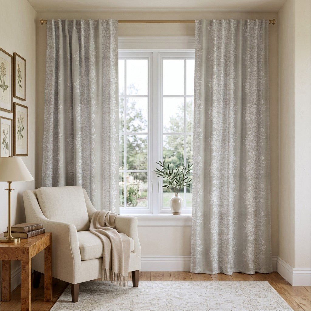 Vintage Lace - Curtain Panel - The Drapery