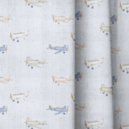 Vintage Planes - Curtain Panel - The Drapery