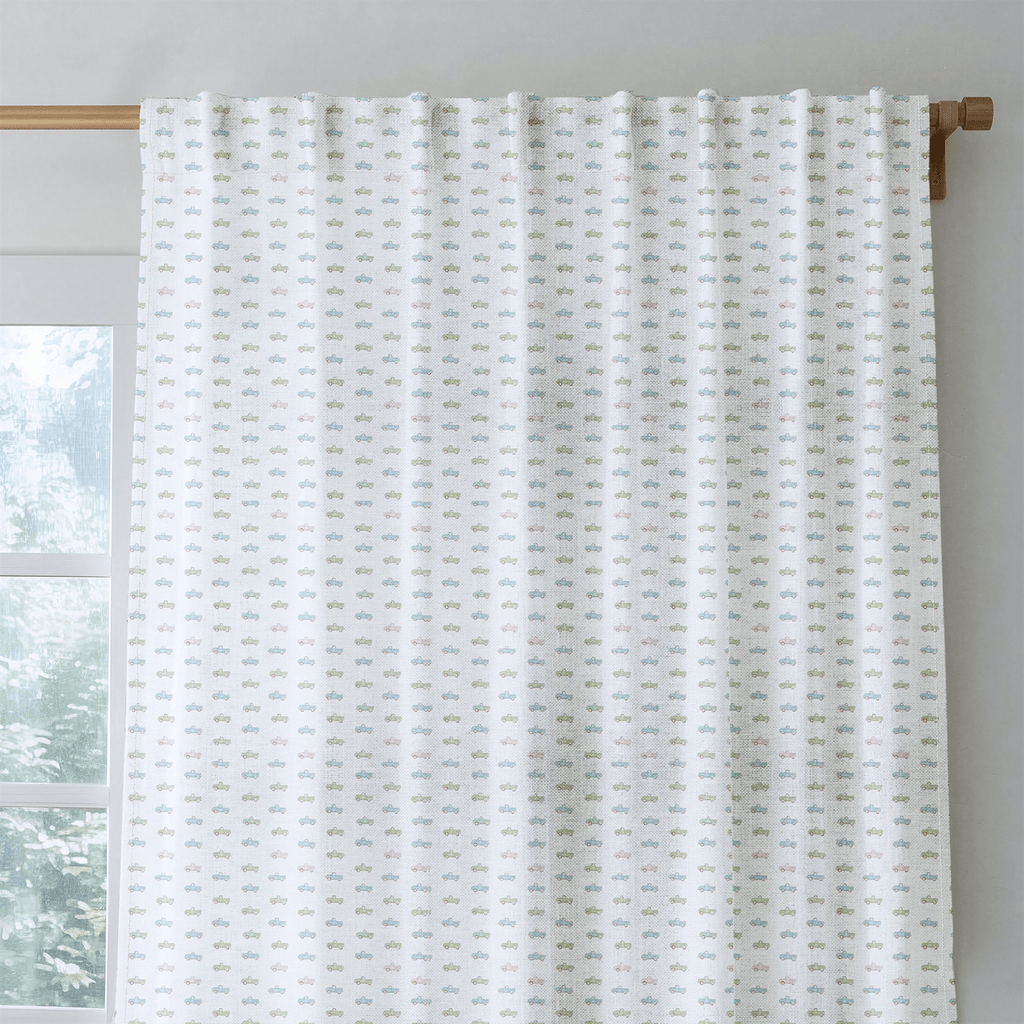 Vintage Trucks - Curtain Panel - The Drapery
