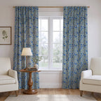 Violets on Wren - Curtain Panel - The Drapery