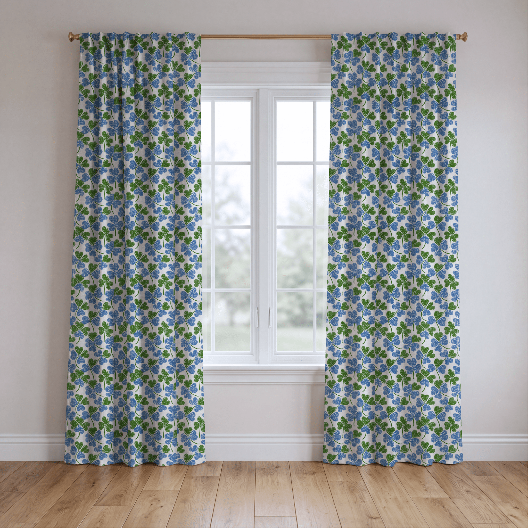Vireaux Clovers - Curtain Panel - The Drapery