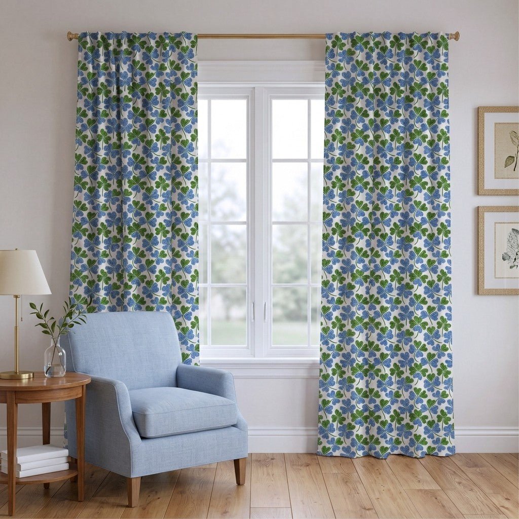 Vireaux Clovers - Curtain Panel - The Drapery
