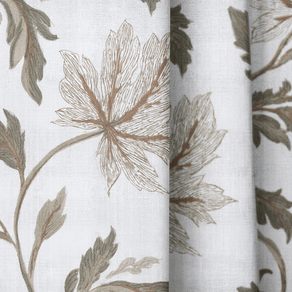 Vivienne Maple Vine - Curtain Panel - The Drapery