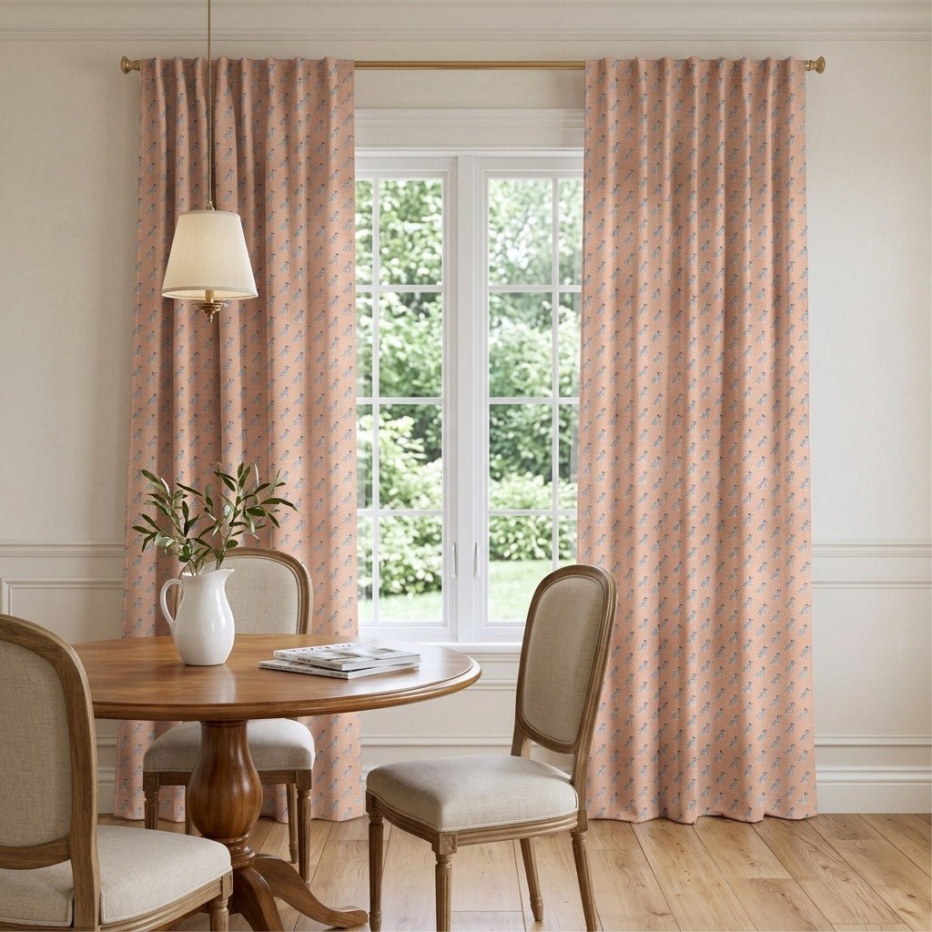 Waggle Repeat - Curtain Panel - The Drapery