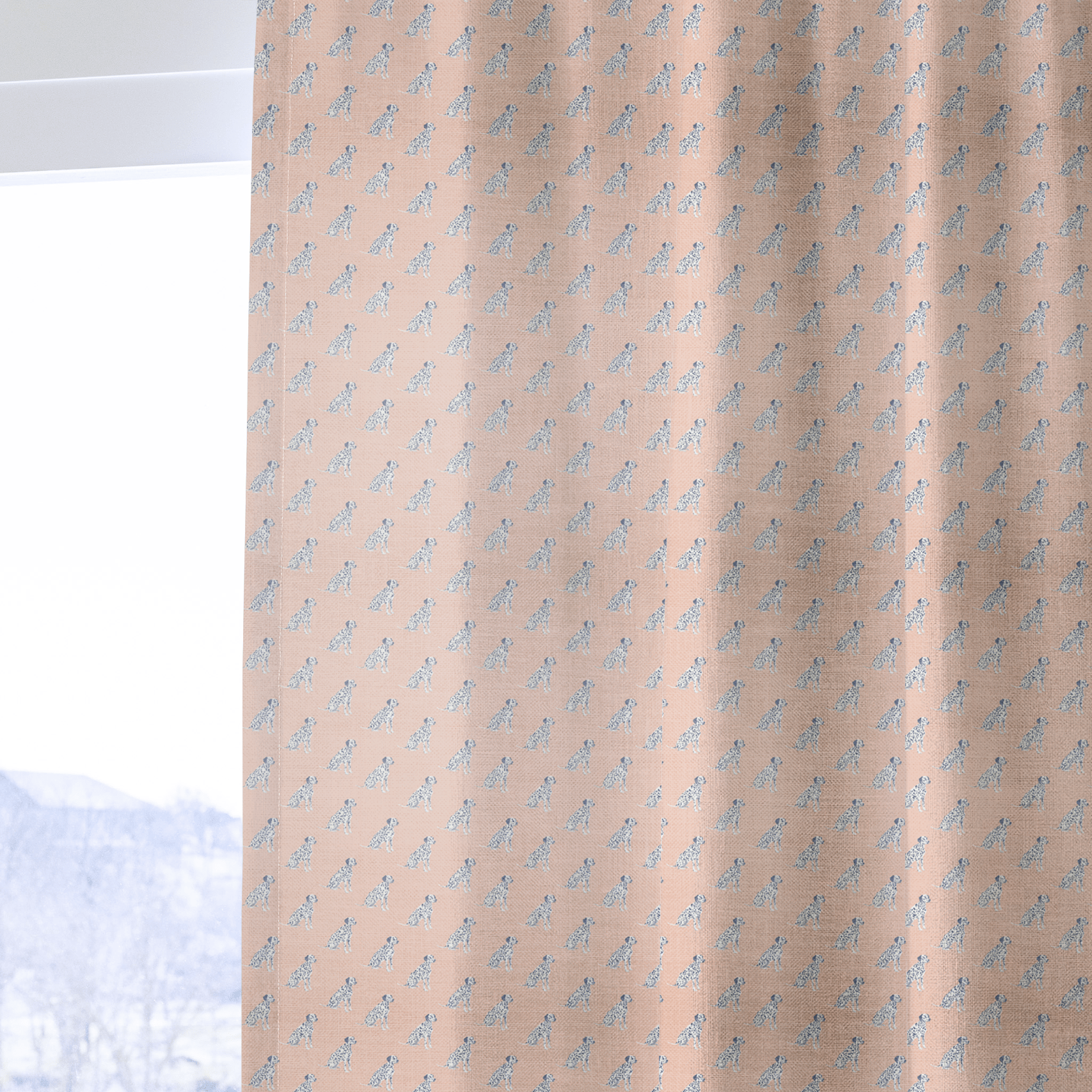 Waggle Repeat - Curtain Panel - The Drapery