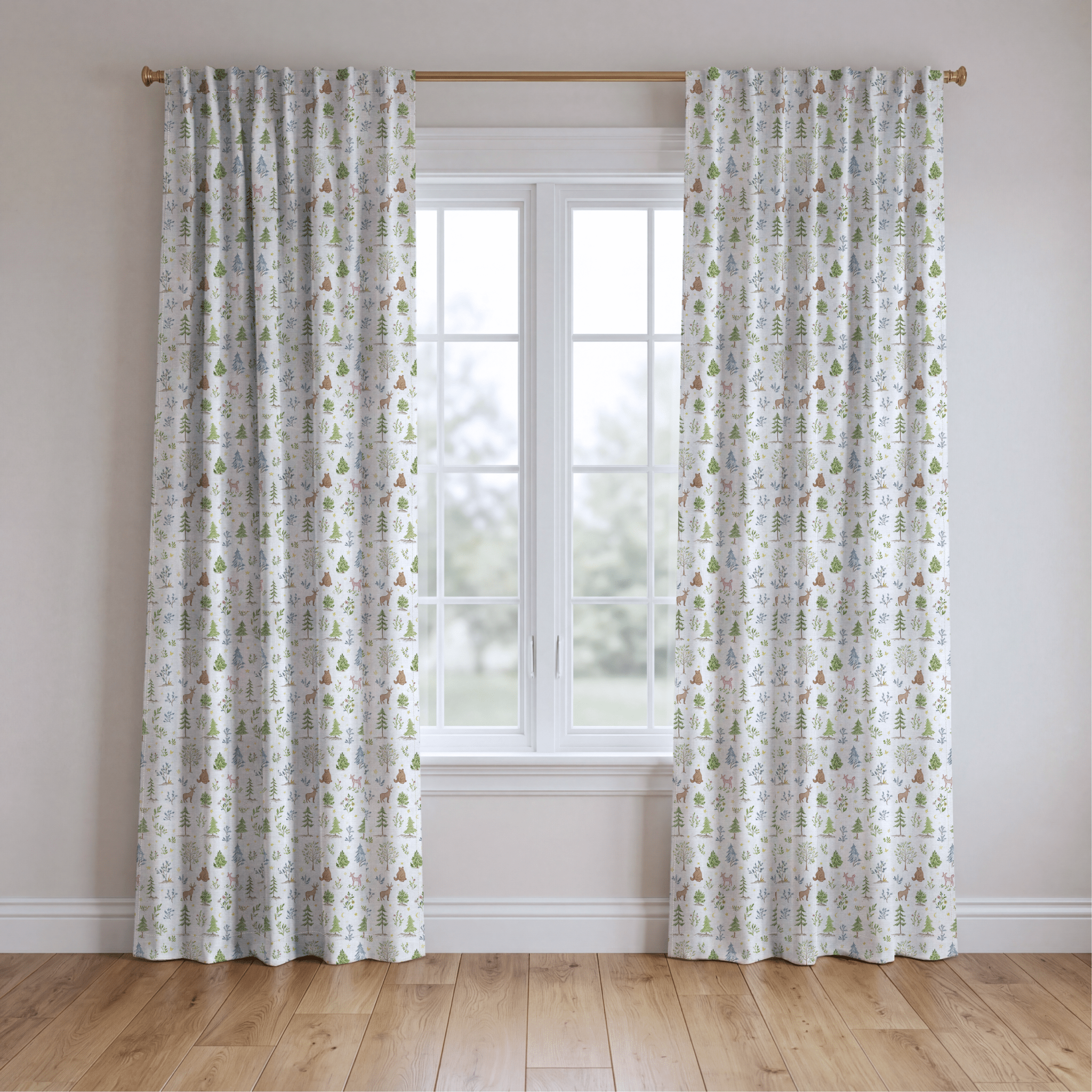 Walking Through the Forest - Curtain Panel - The Drapery