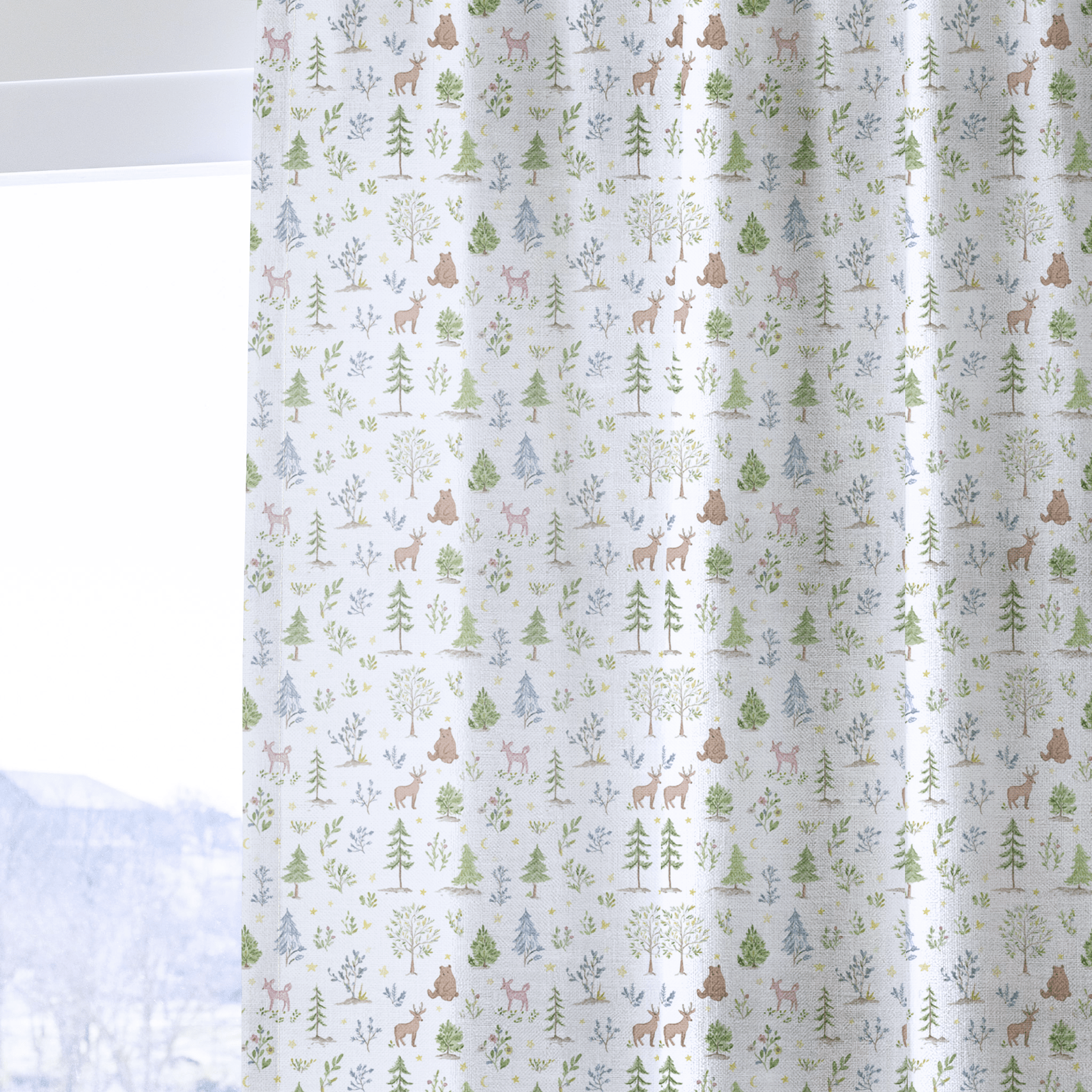 Walking Through the Forest - Curtain Panel - The Drapery