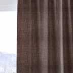 Walnut Burlap - Curtain Panel - The Drapery