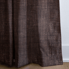 Walnut Burlap - Curtain Panel - The Drapery