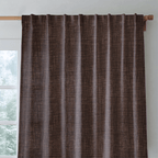 Walnut Burlap - Curtain Panel - The Drapery