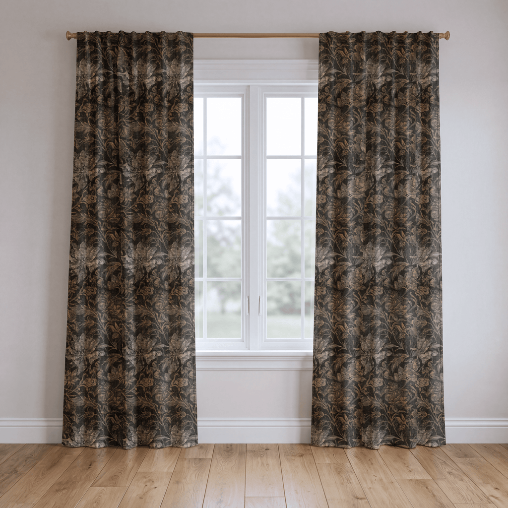 Weathered Pine - Curtain Panel - The Drapery
