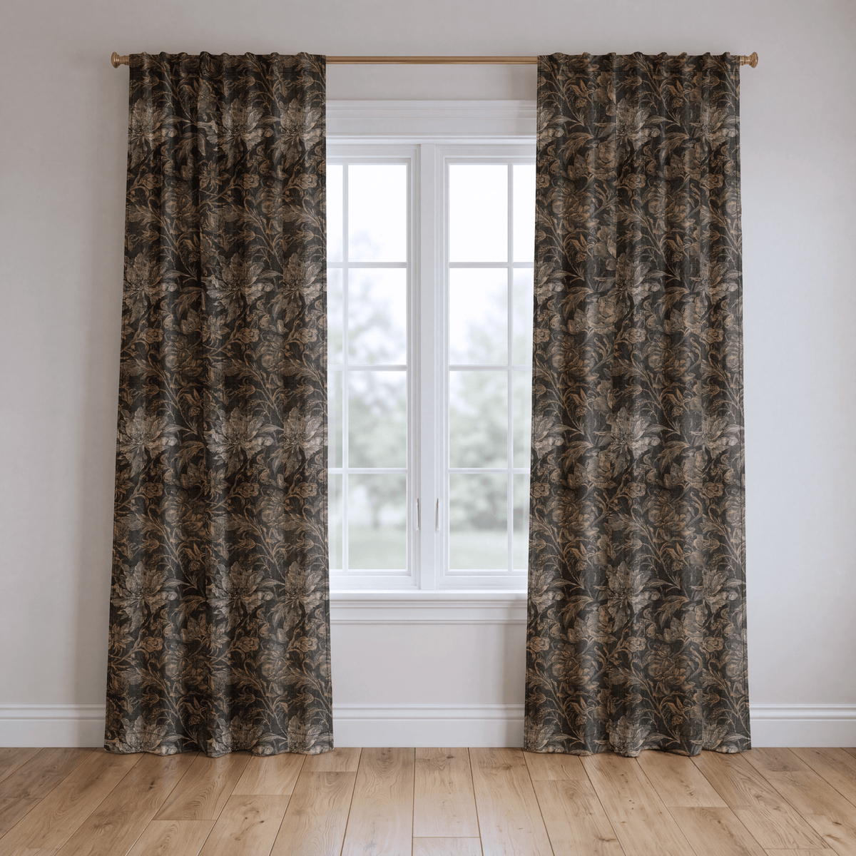 Weathered Pine - Curtain Panel - The Drapery