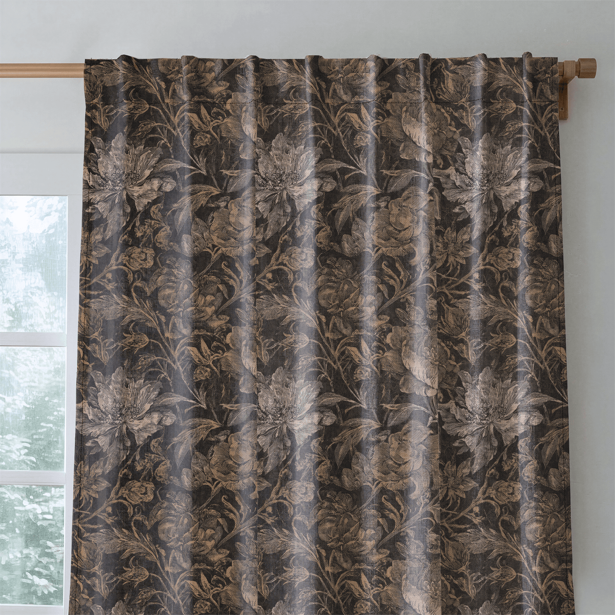 Weathered Pine - Curtain Panel - The Drapery