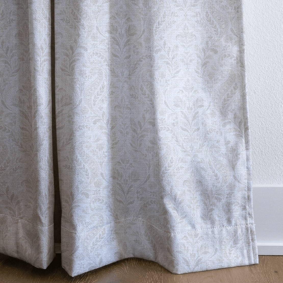Wedgewood Vine Snow - Curtain Panel - The Drapery