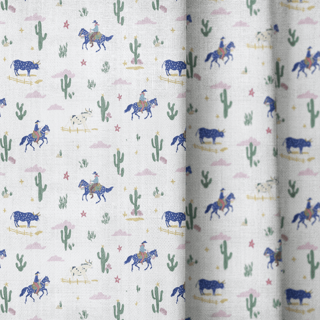 Western Scene - Curtain Panel - The Drapery
