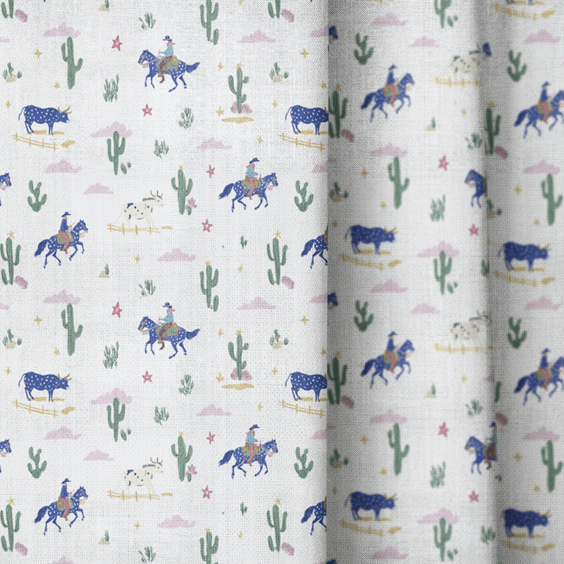 Western Scene - Curtain Panel - The Drapery
