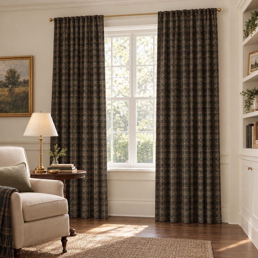 Wexford Walnut - Curtain Panel - The Drapery