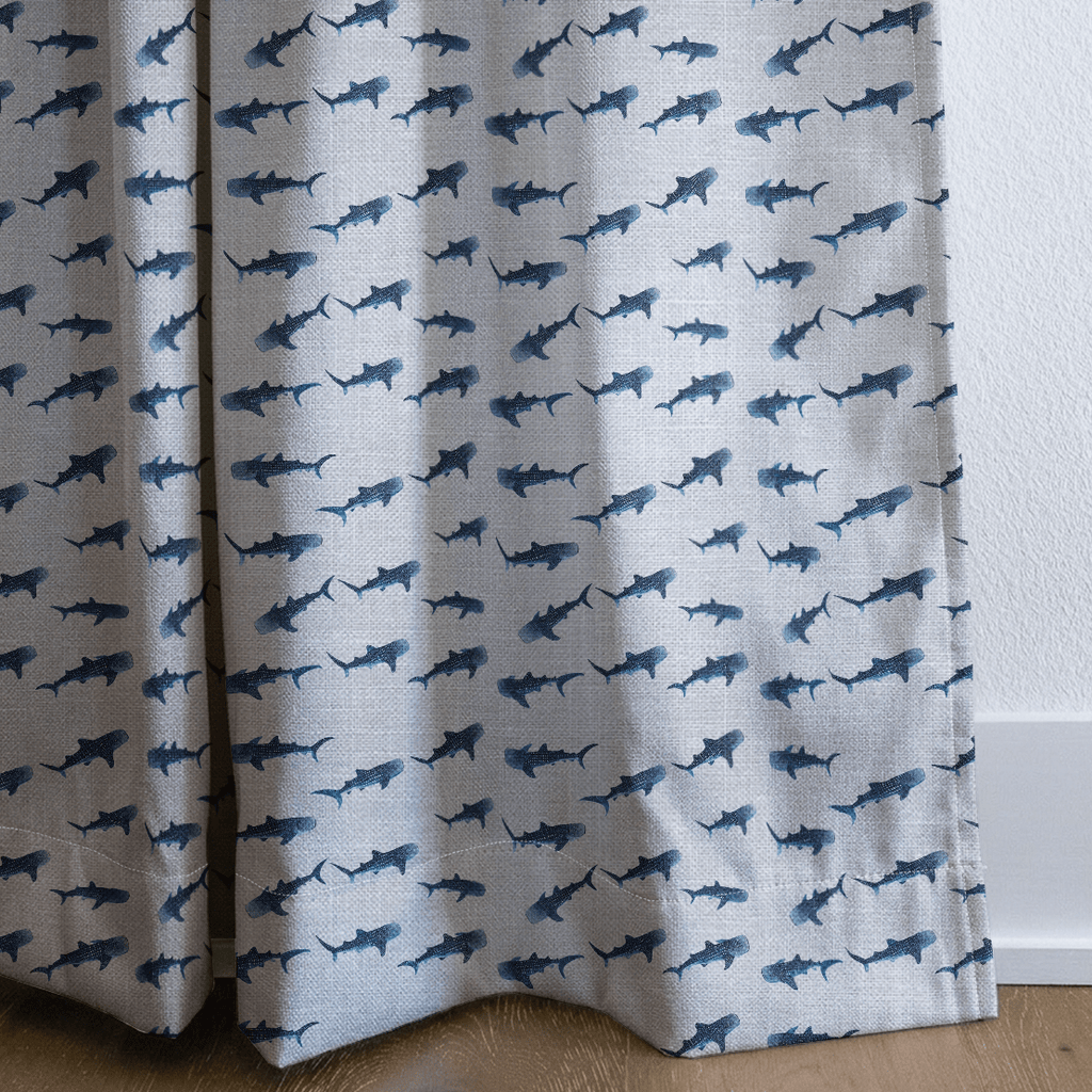 Whale Sharks - Curtain Panel - The Drapery